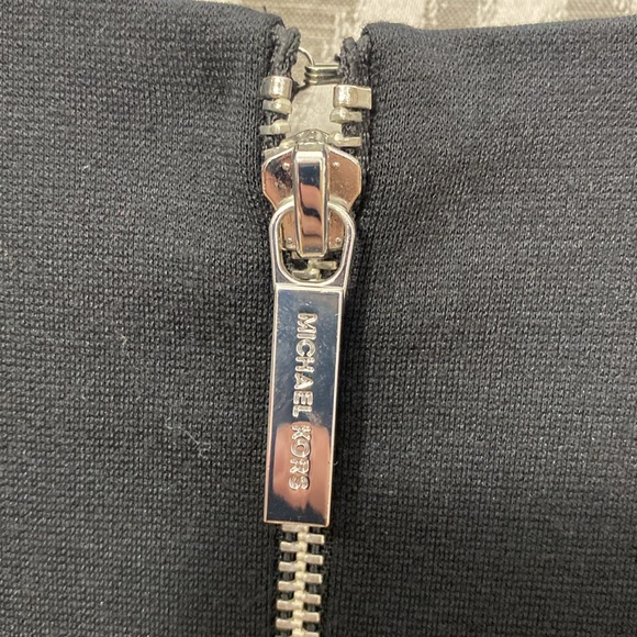 MICHAEL Michael Kors Long Sleeve Shift Snakeskin Print Dress Size:12 Black Gray - Picture 3 of 5